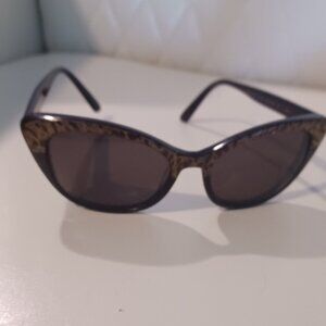 BEBE Cat Eye Brown Leopard Prescription (lenses can be removed) Sunglasses